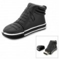 Mini Casual zapatos de estilo USB 2.0 Flash Drive - Negro + blanco (4 GB)